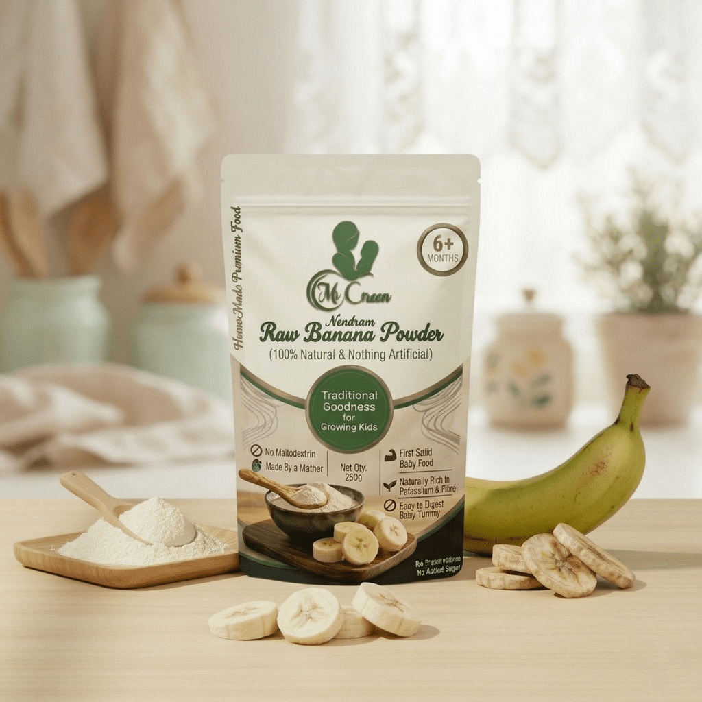Nendram Raw Banana Powder (100% Pure) | Mom-Trusted Food | (6+Months) 500g (Best Value Pack)