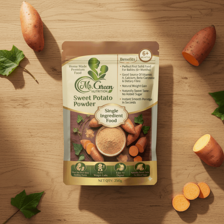 Sweet Potato Powder | Single Ingredient Food | Natural Weight Gainer | 500g Pack (6+Months)